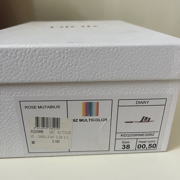 Dior Dway Slides Rose Mutabilis - Picture 6 of 7